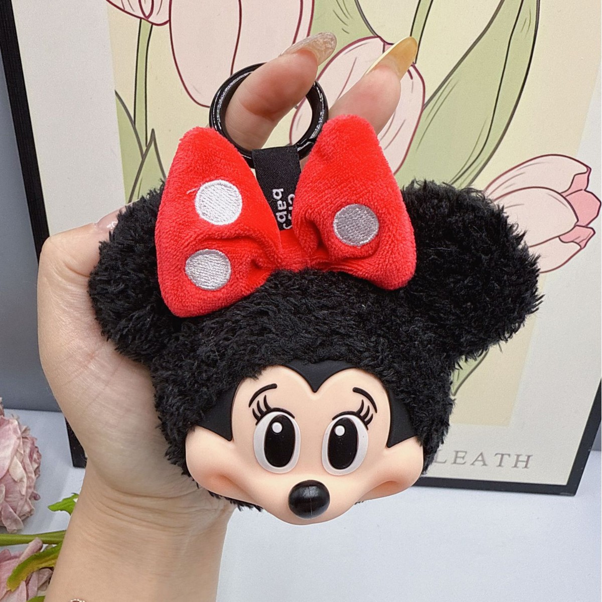 Home Decor Statue - Mickey Minnie Plush Doll Keychain Cute