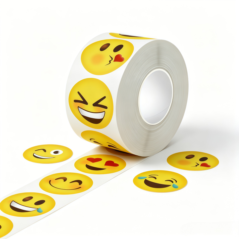 Home Decor Emoji - 500Pcs/Roll 25mm Round Dot Stickers Playful