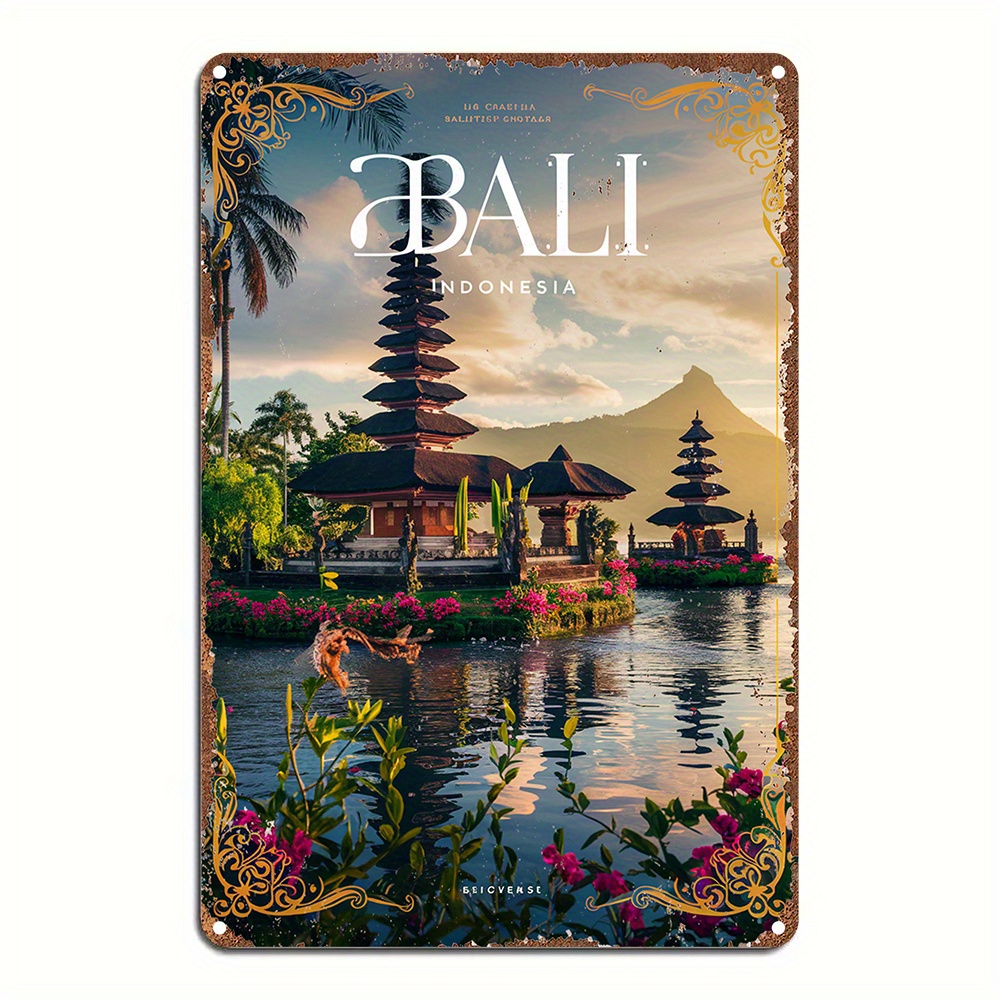 Home Decor Bali - - Vintage Bali Indonesia Metal Wall