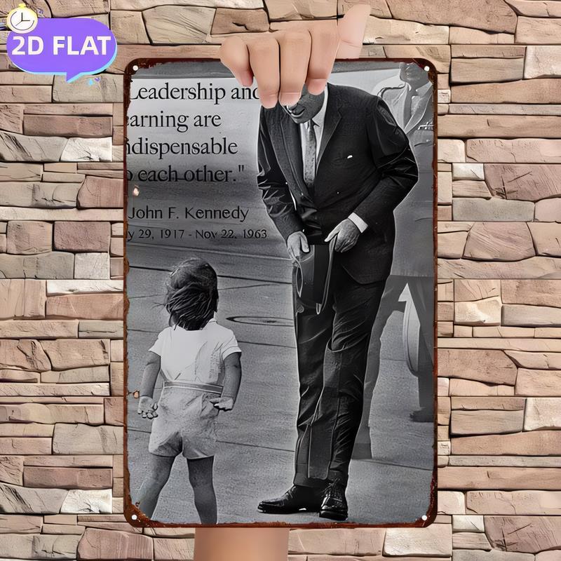 Home Decor Free Images - John F. Kennedy Vintage Metal Tin