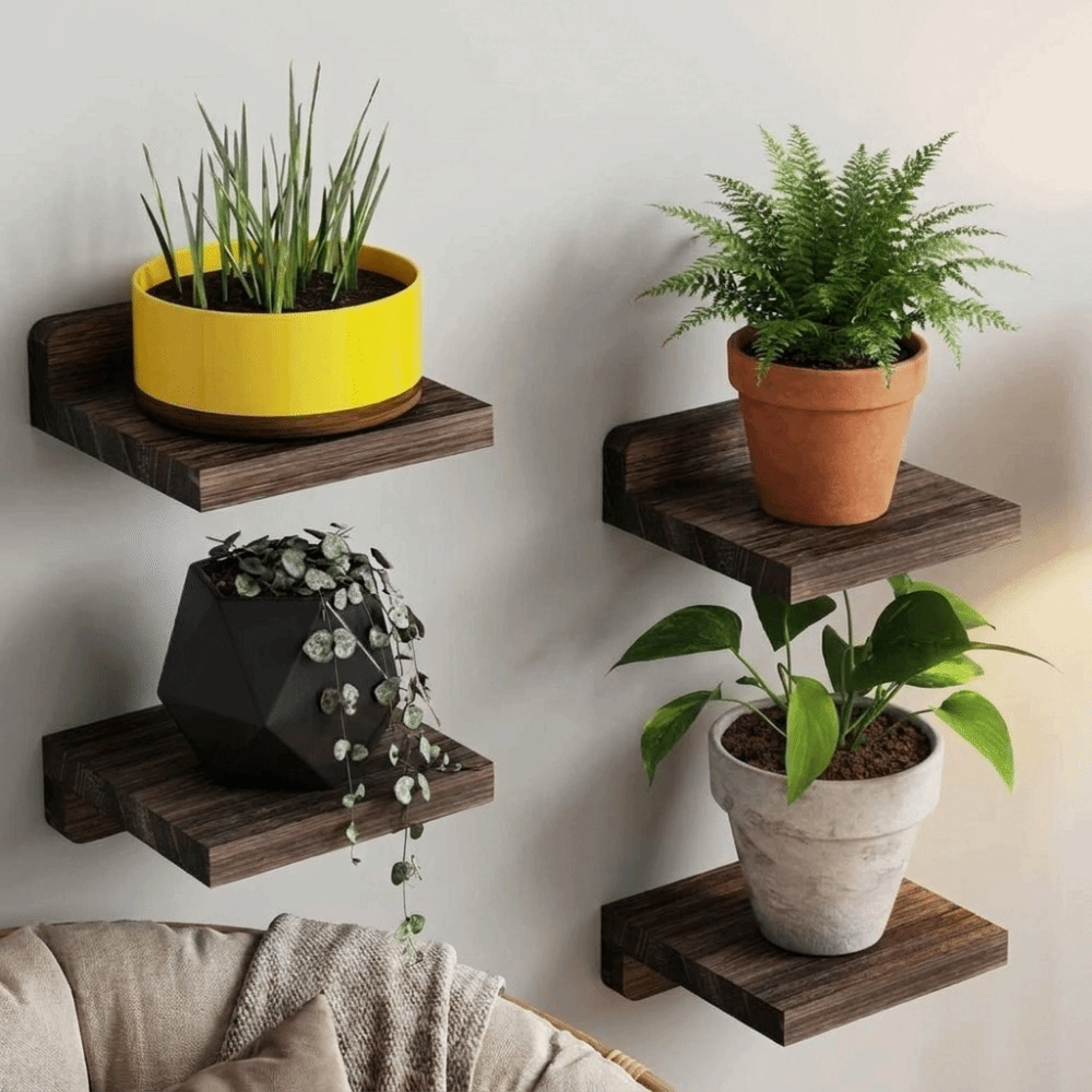 4PCS Wood Small Floating Shelv - огляд і ціна Floating Shelves