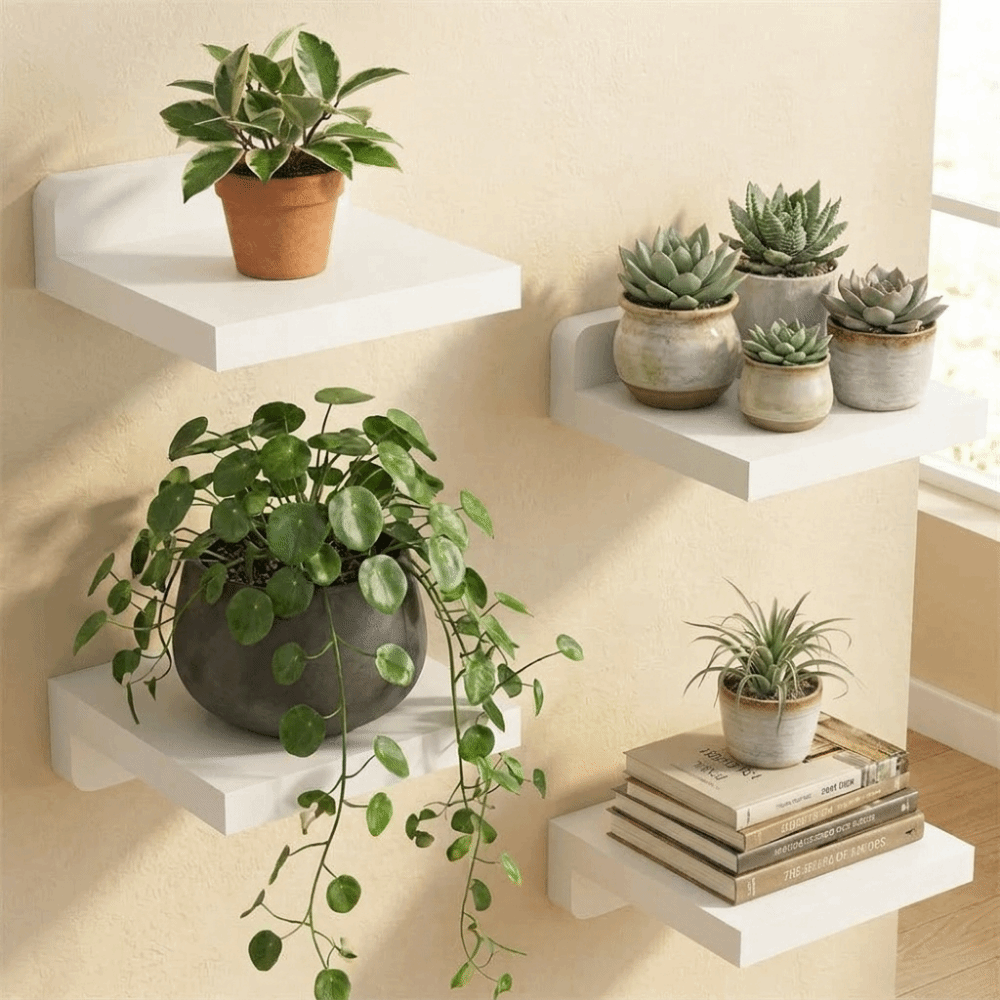 4PCS Wood Small Floating Shelv - огляд і ціна Floating Shelves