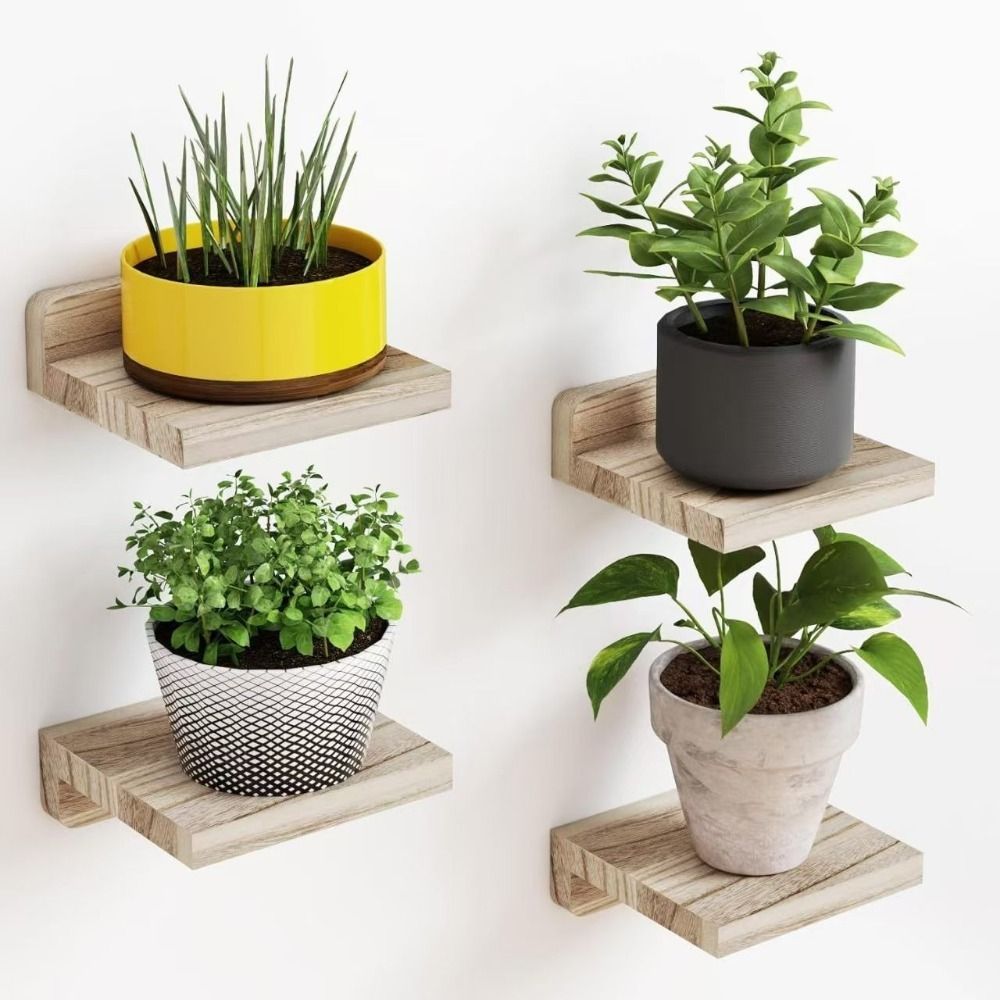 4PCS Wood Small Floating Shelv - огляд і ціна Floating Shelves