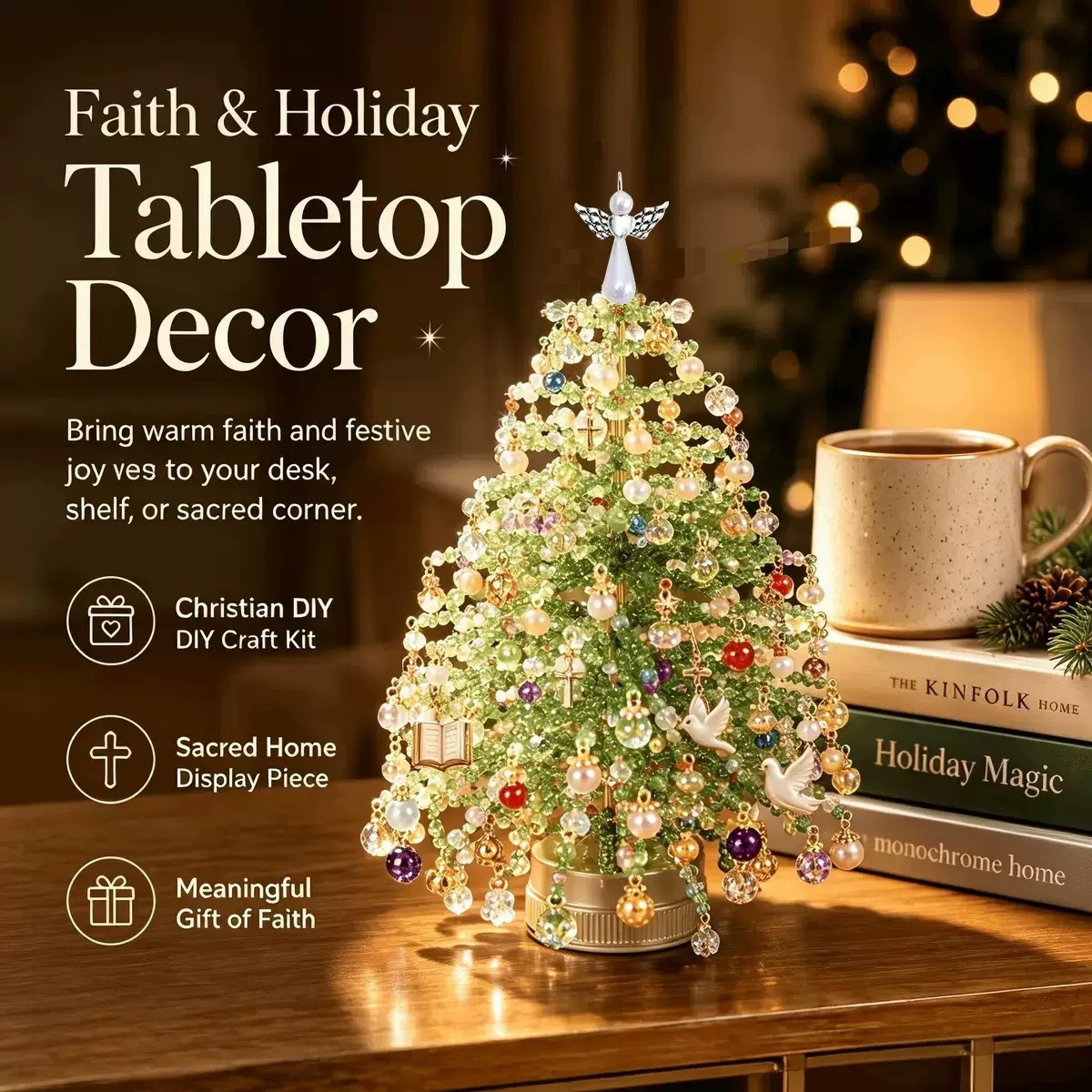 Handmade Beaded Mini Tabletop  - огляд і ціна Home Decor Tree