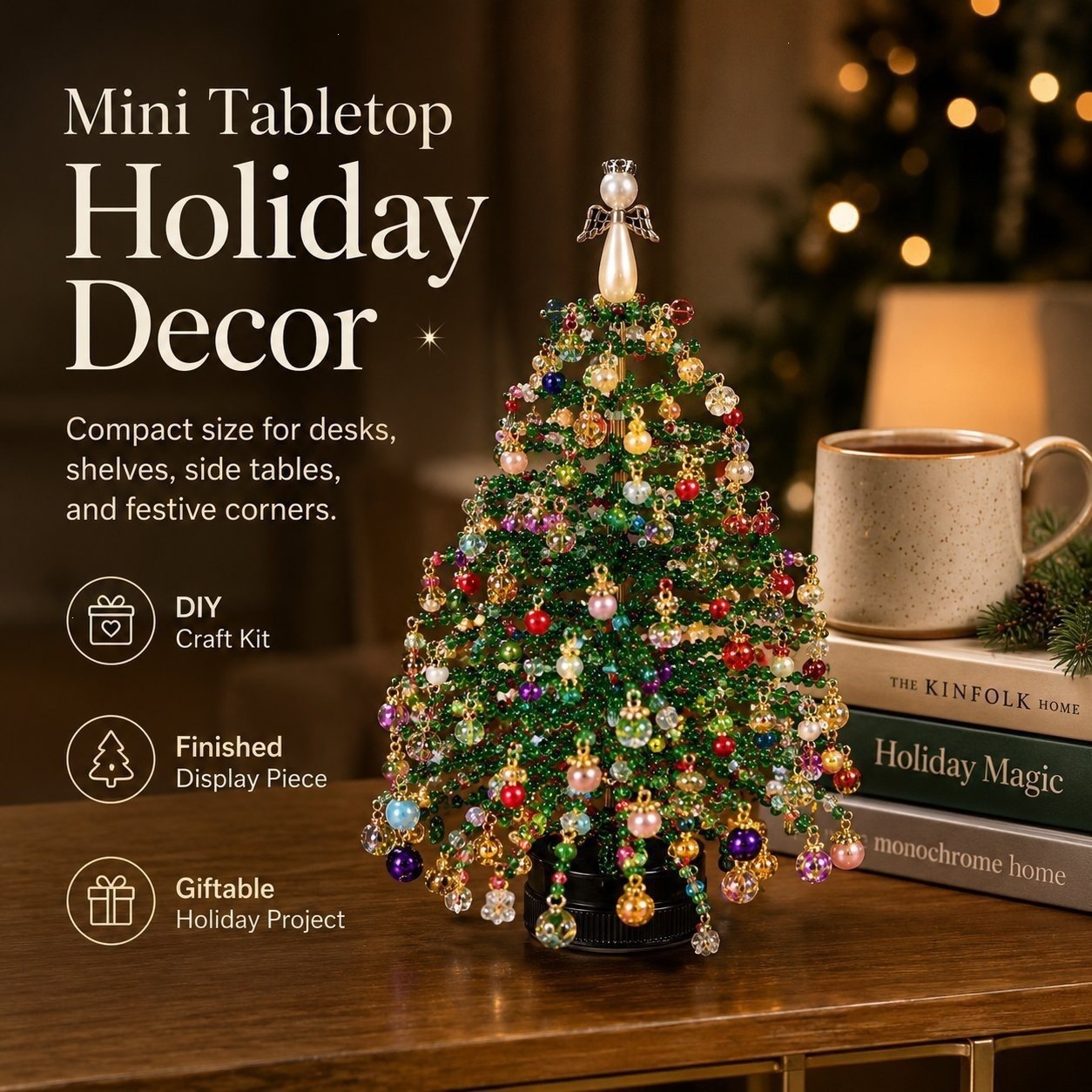 Handmade Beaded Mini Tabletop  - огляд і ціна Home Decor Tree
