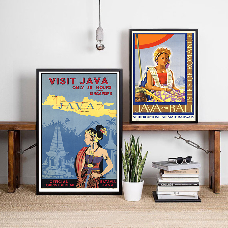 Bali Java Vintage Travel Poste - огляд і ціна Home Decor Bali