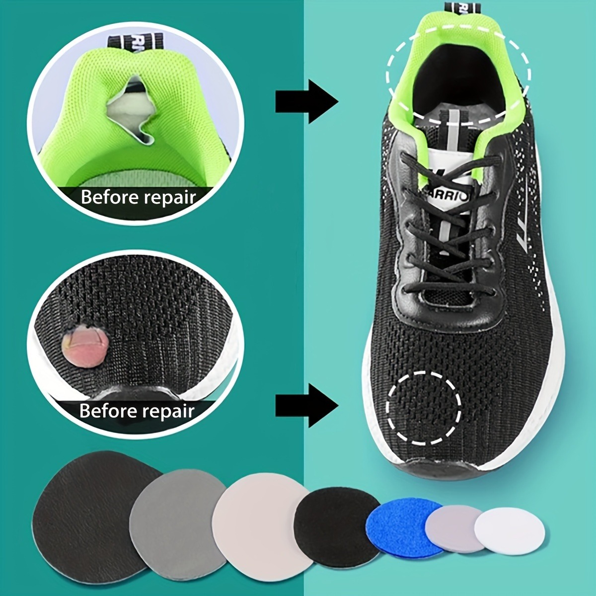 6 Pcs Self-Adhesive Shoe Patch - огляд і ціна Home Decor Fabric
