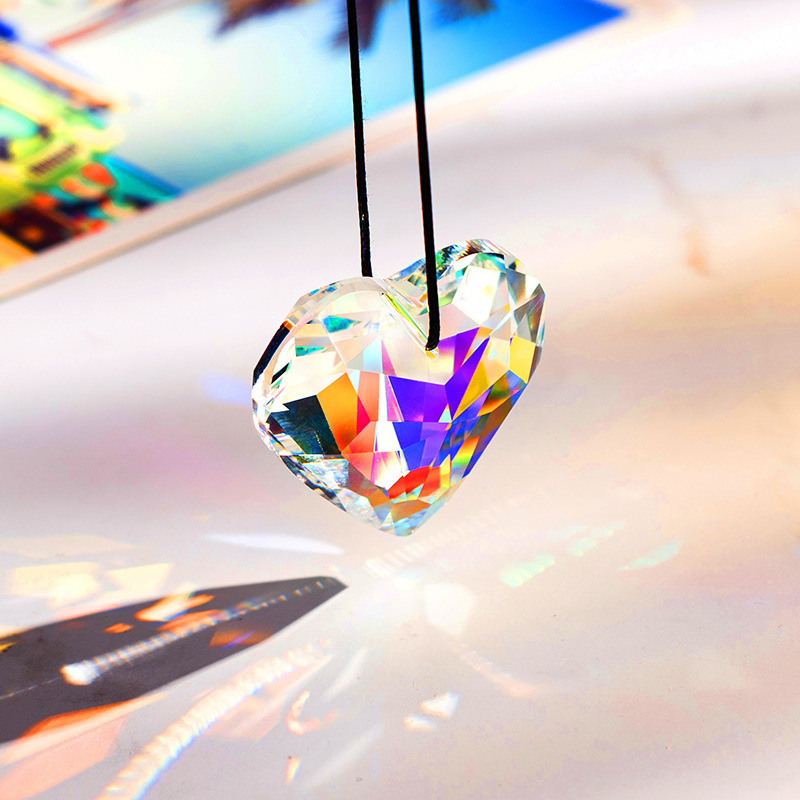 1pc45mm Heart Crystal Prism Su - огляд і ціна Crystal Sun Catcher