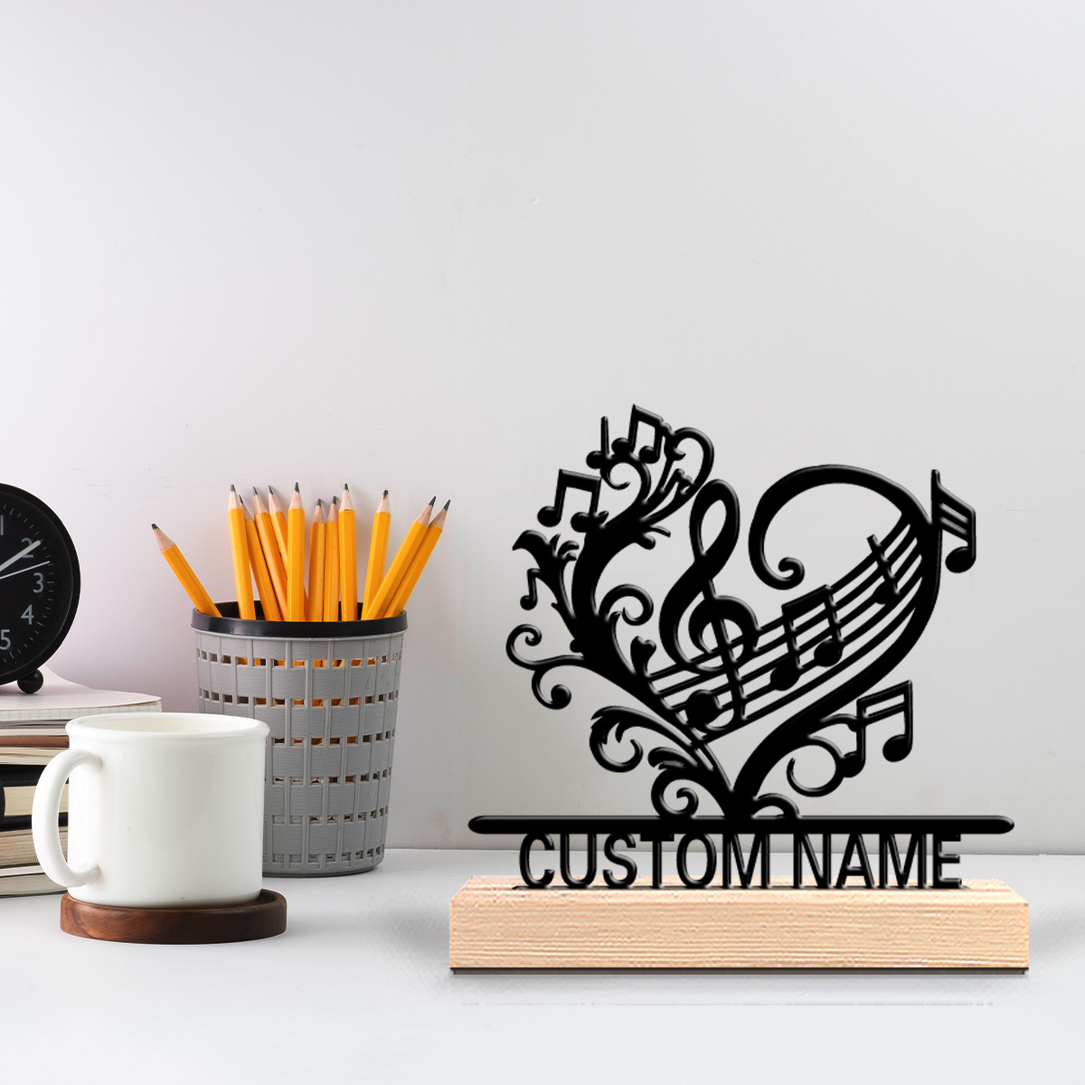 1pc music flower Custom Text M - огляд і ціна Home Decor Statue