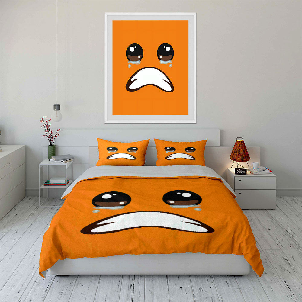 Cute Crying Orange Face Emoji  - огляд і ціна Home Decor Emoji