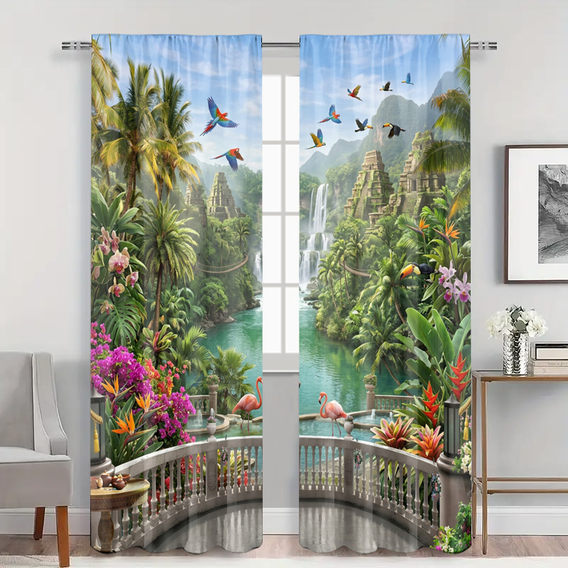 Vibrant Tropical Jungle Waterf - огляд і ціна Home Decor Bali