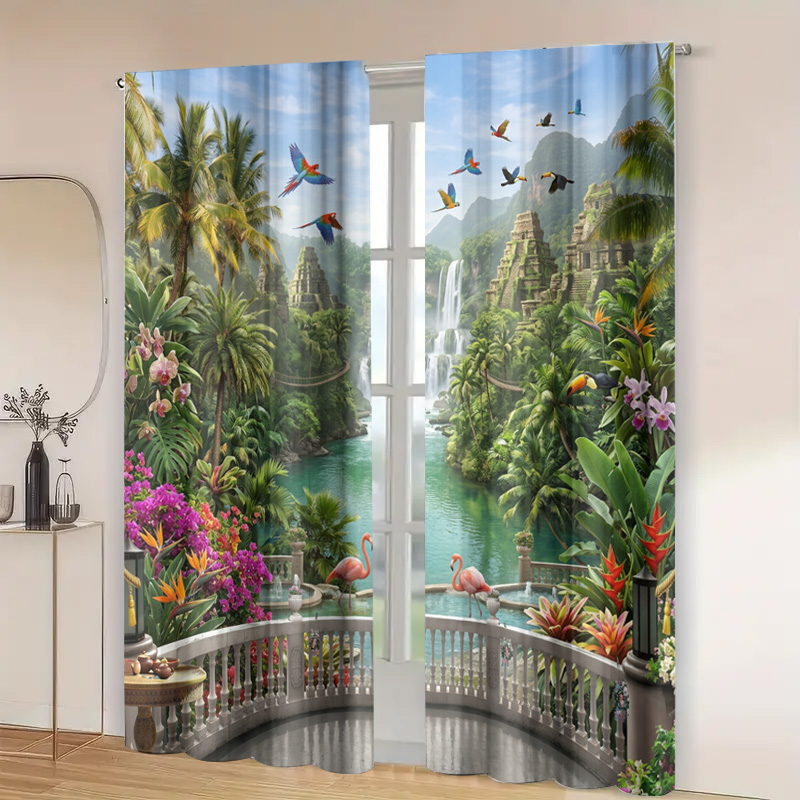 Vibrant Tropical Jungle Waterf - огляд і ціна Home Decor Bali