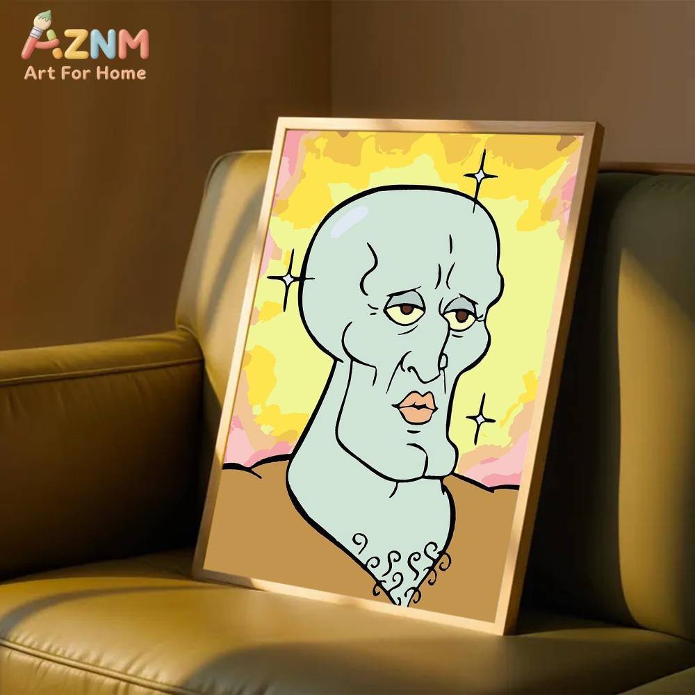 1pc AZMN SpongeBob SquarePants - огляд і ціна Geometric Wall Art