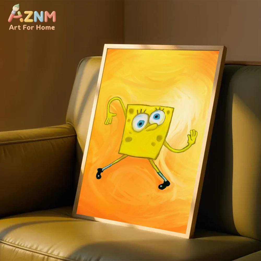 1pc AZMN SpongeBob SquarePants - огляд і ціна Geometric Wall Art