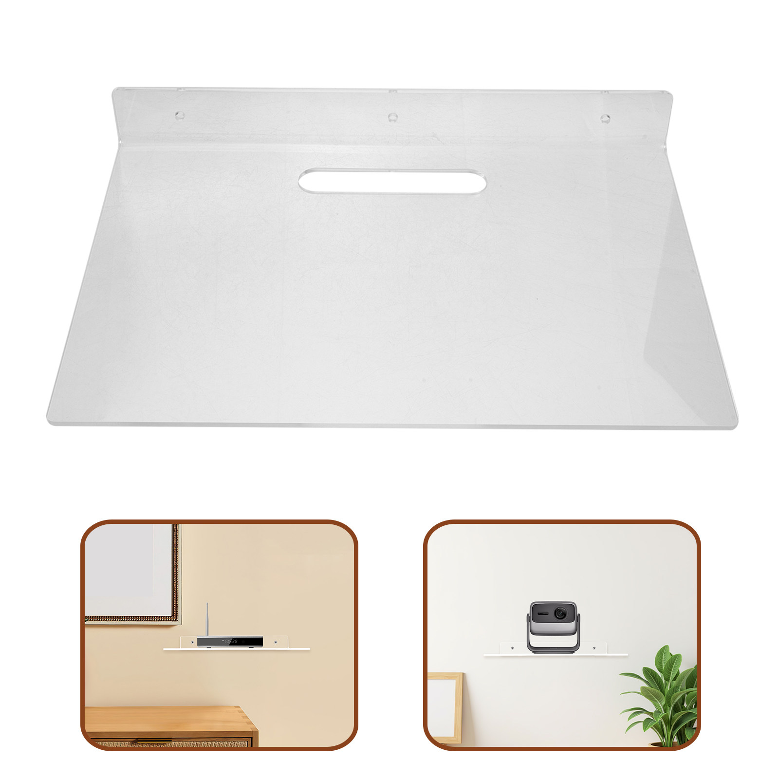 Clear Acrylic Wall Mounted Flo - огляд і ціна Floating Shelves