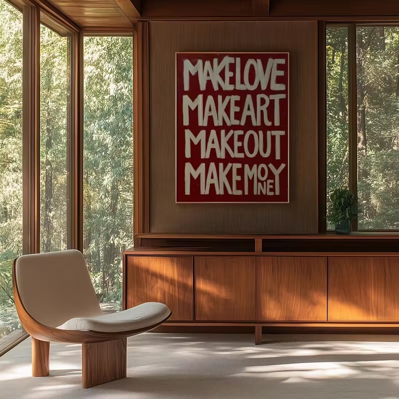 Modern,Retro Self Made Love Ki - огляд і ціна Home Decor Quotes