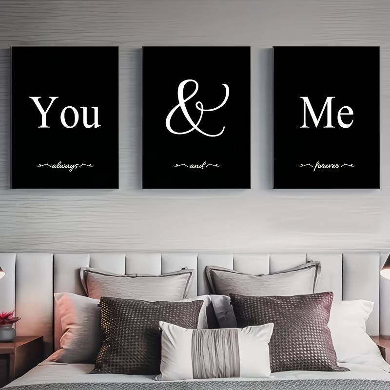 3pcs Nordic You And Me Quotes  - огляд і ціна Home Decor Quotes