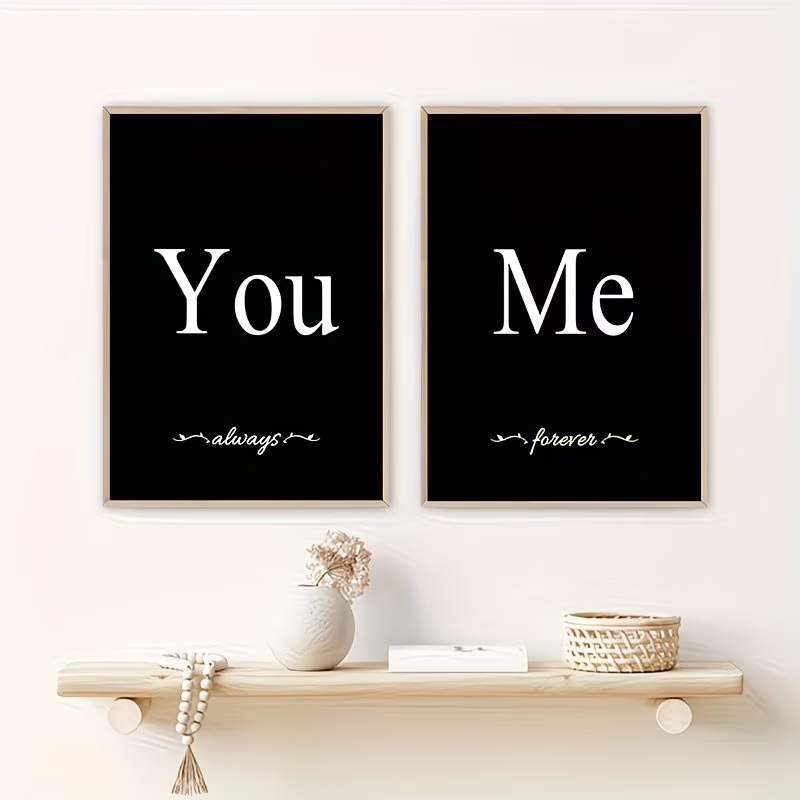 3pcs Nordic You And Me Quotes  - огляд і ціна Home Decor Quotes