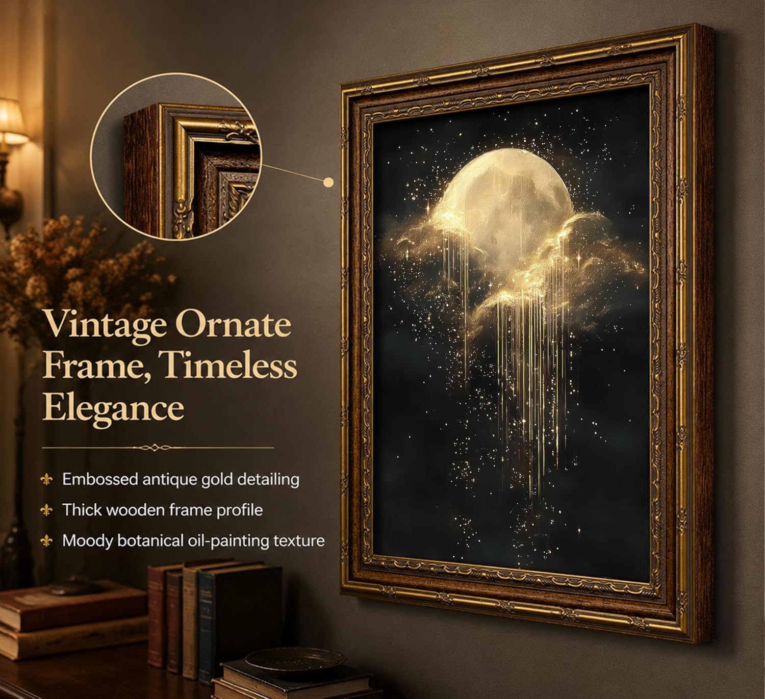 Antique Framed Celestial Canva - огляд і ціна Geometric Wall Art