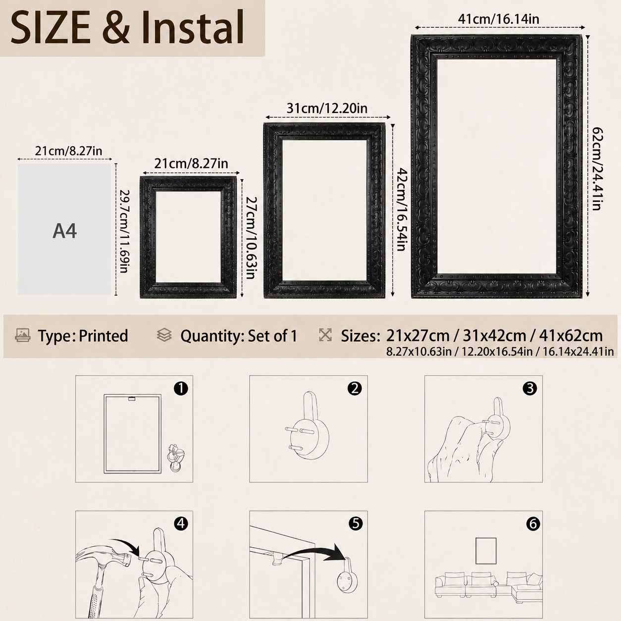 Halloween Wall Art, Framed Can - огляд і ціна Geometric Wall Art