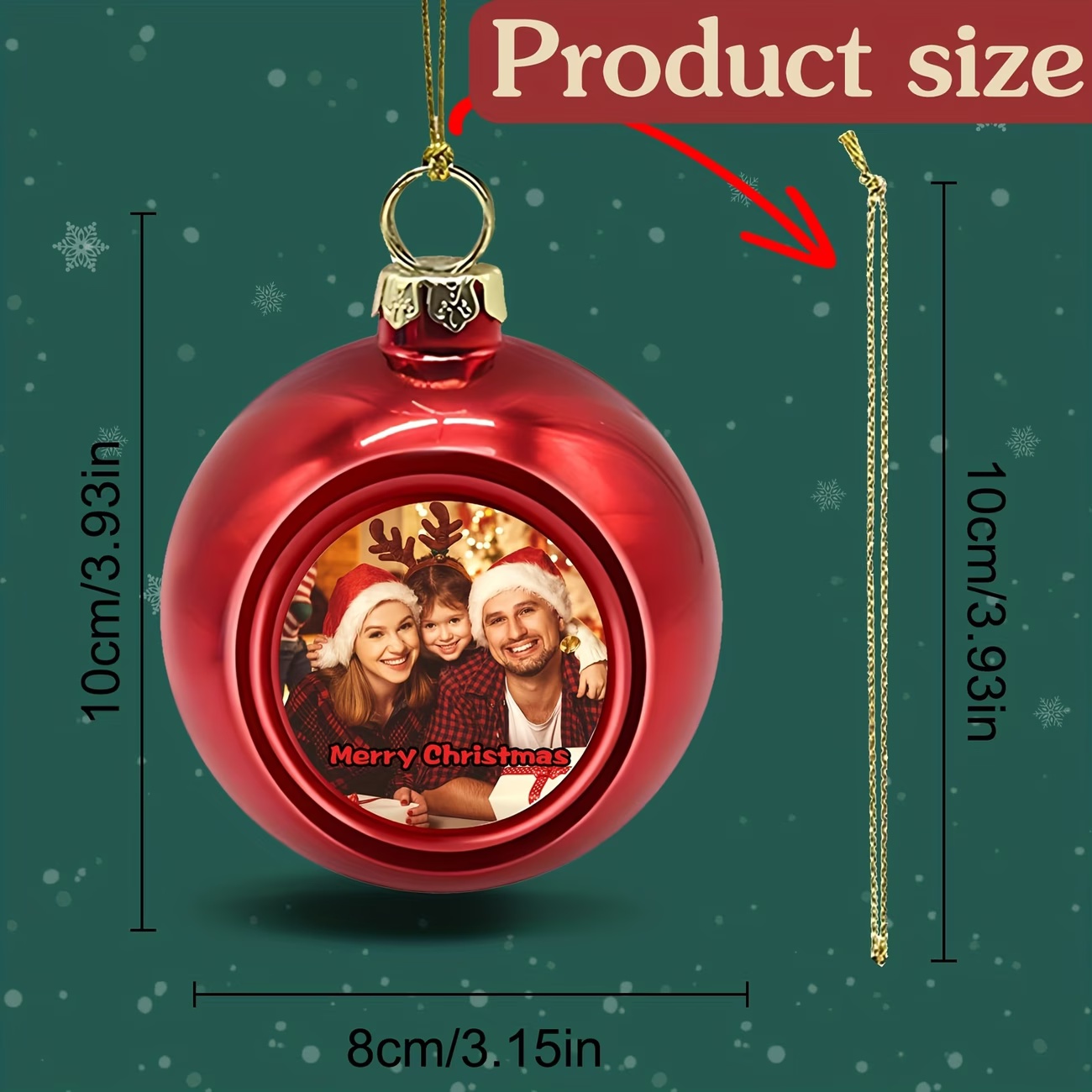Custom Photo Christmas Ornamen - огляд і ціна Home Decor Tree