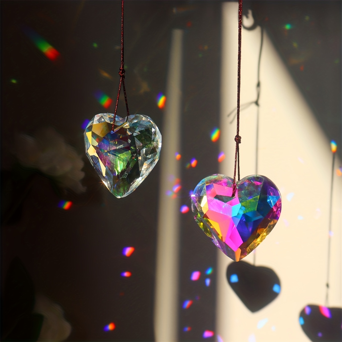 1pc Crystal Peach Prism Pendan - огляд і ціна Crystal Sun Catcher