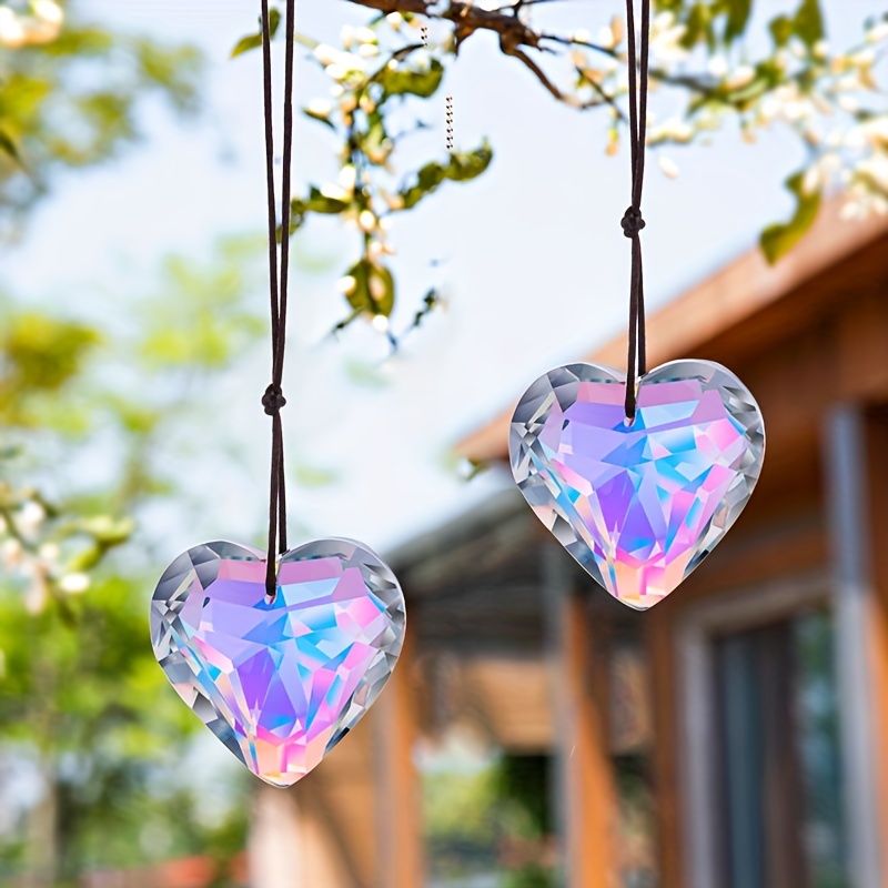 1pc Crystal Peach Prism Pendan - огляд і ціна Crystal Sun Catcher