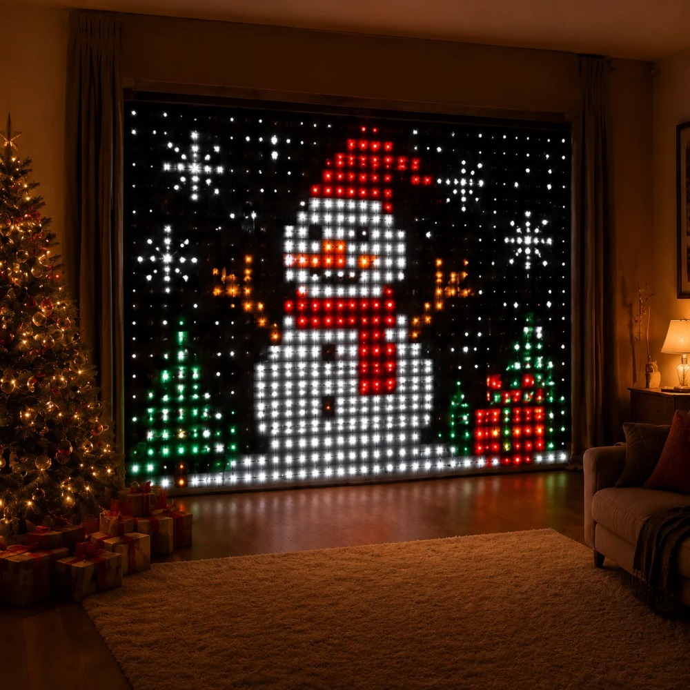 LED Pixel Curtain Lights Bluet - огляд і ціна Home Decor Diy