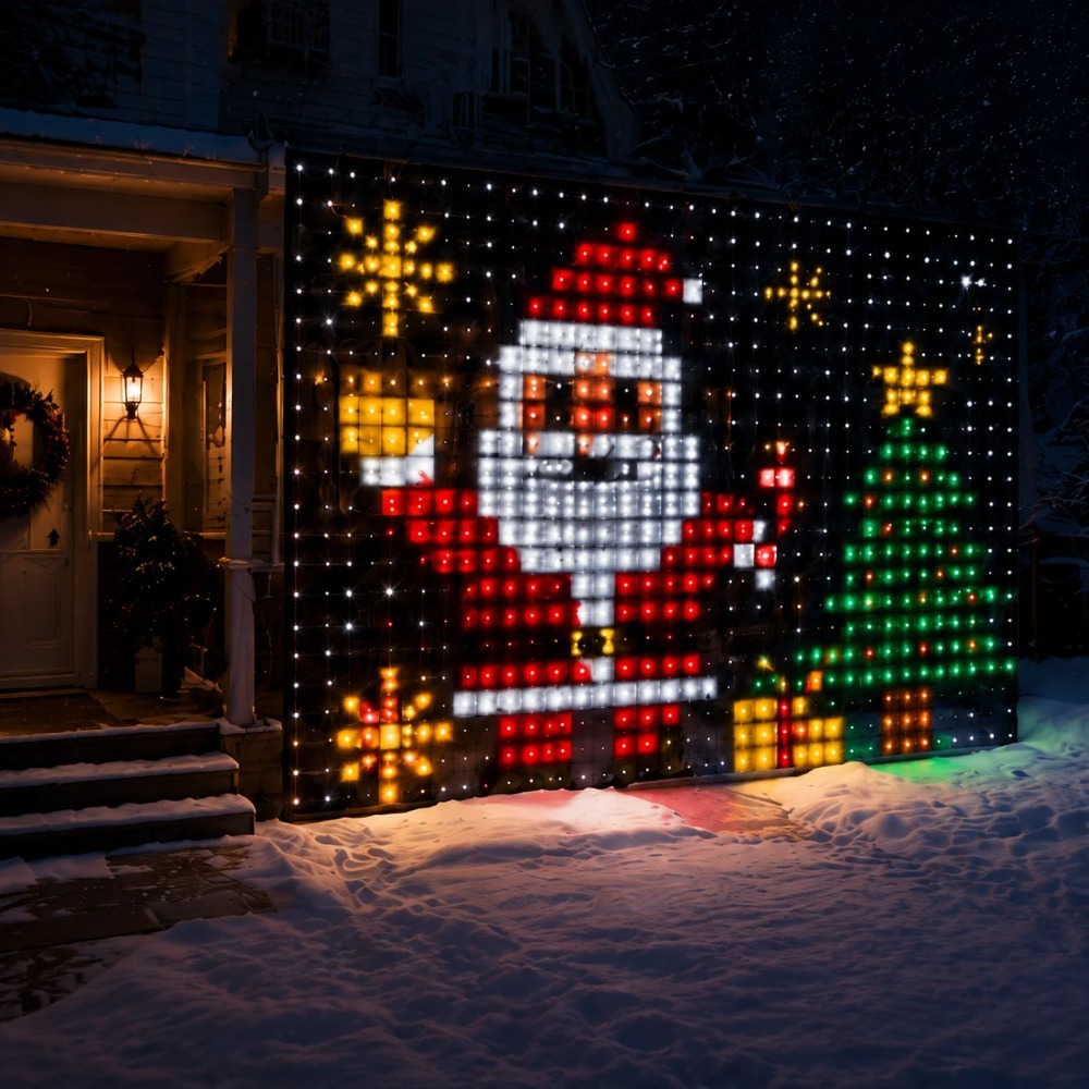 LED Pixel Curtain Lights Bluet - огляд і ціна Home Decor Diy