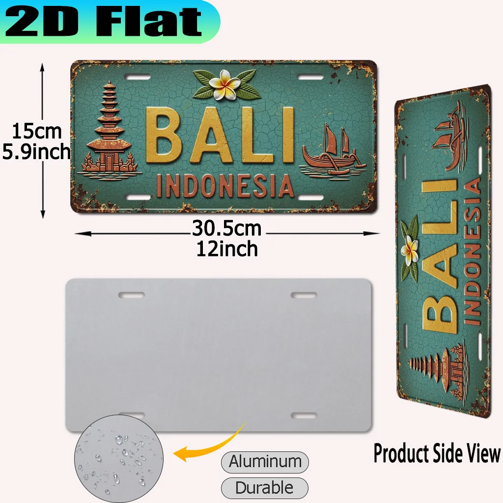 2D Flat Vintage Aluminum Metal - огляд і ціна Home Decor Bali