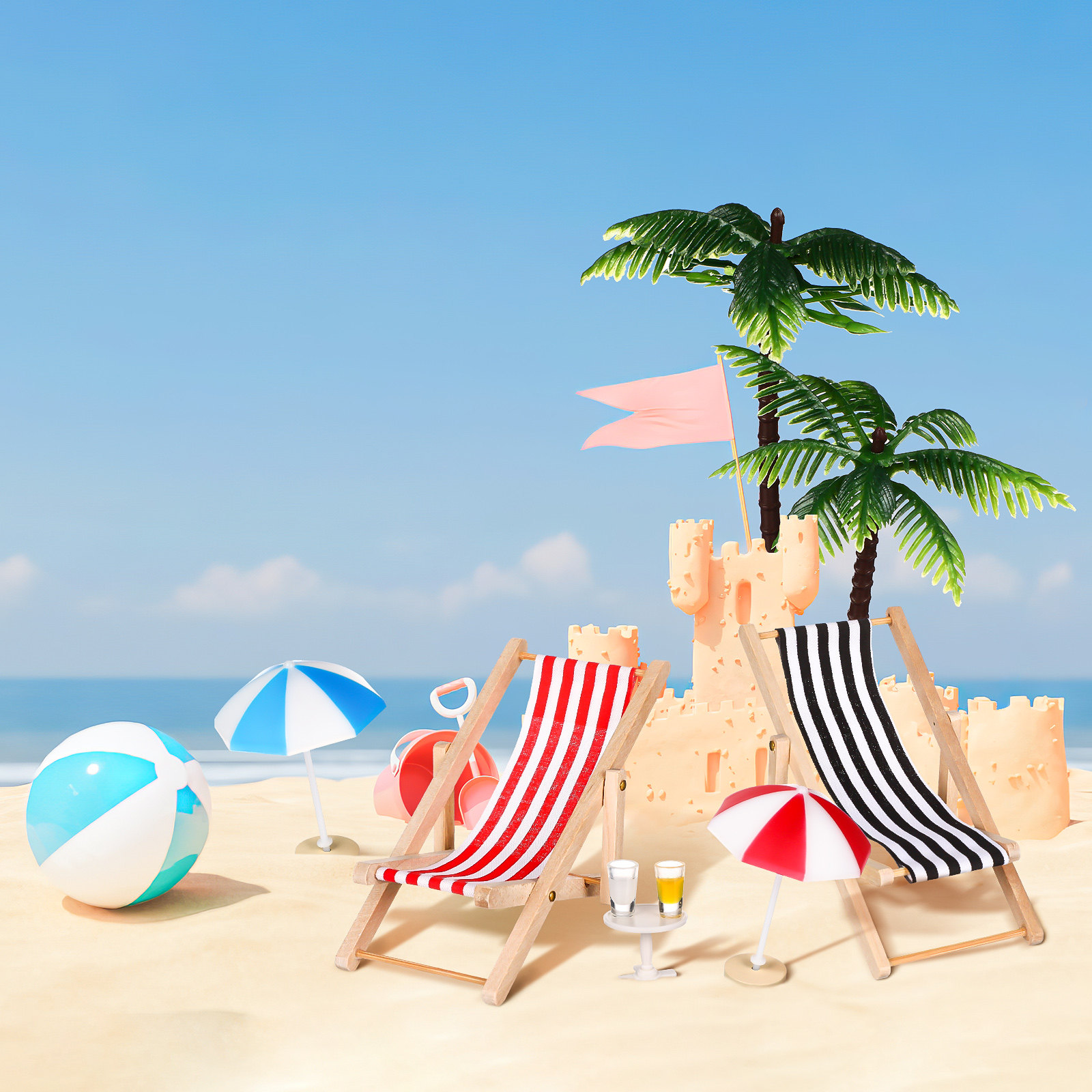 Mini Beach Landscape Ornament  - огляд і ціна Home Decor Tree