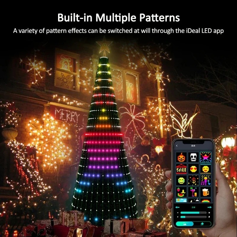 Christmas Star Tree Lights RGB - огляд і ціна Home Decor Tree