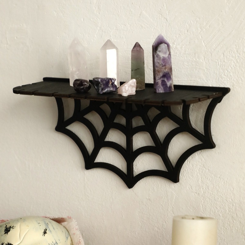 New Halloween Gothic Spider We - огляд і ціна Floating Shelves