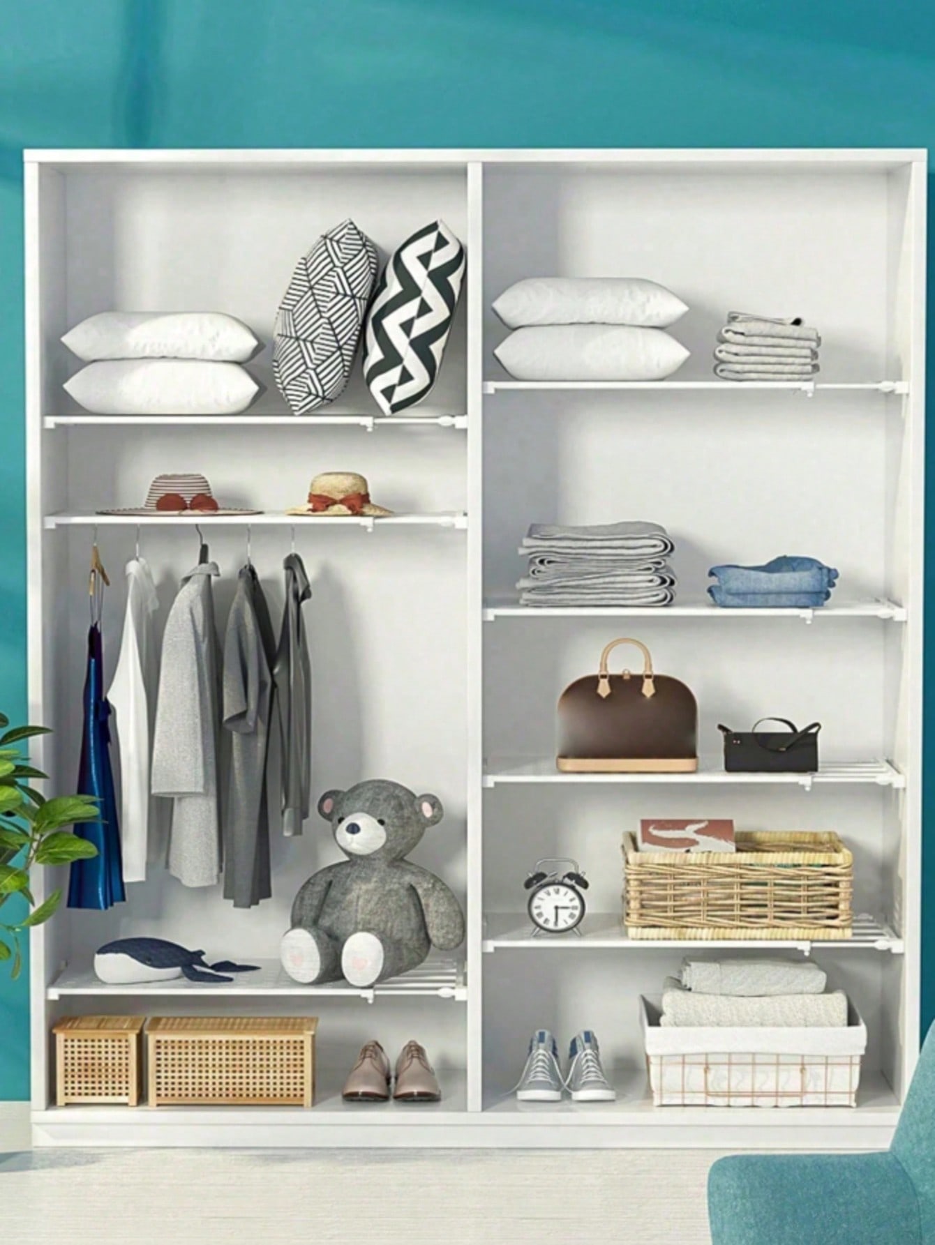 1 Pc Adjustable Closet Tension - огляд і ціна Floating Shelves