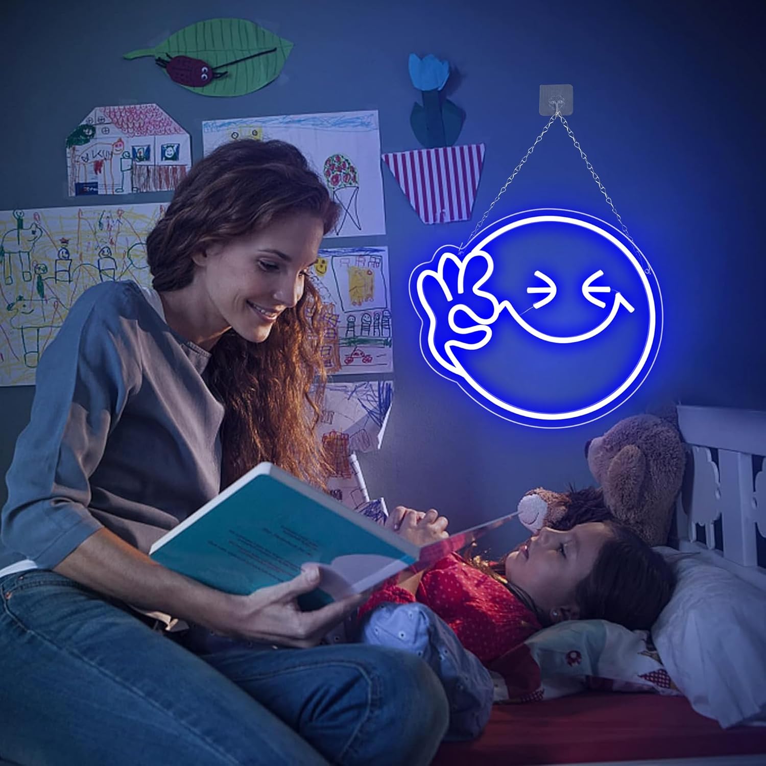 Emoji Smile OK  Neon Sign USB  - огляд і ціна Home Decor Emoji