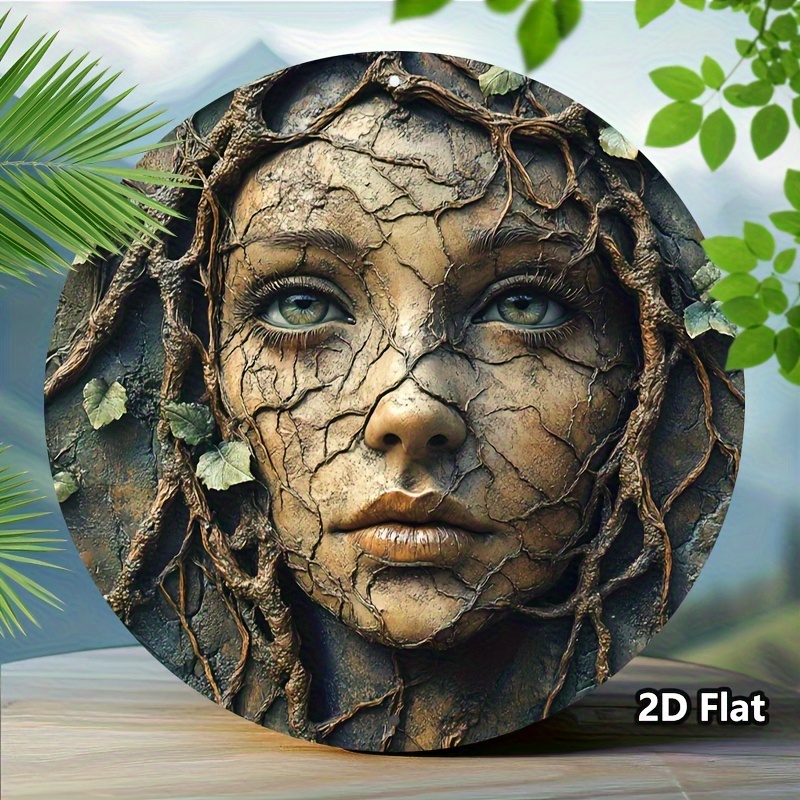 2D Flat, Vintage Aluminum Roun - огляд і ціна Home Decor Tree
