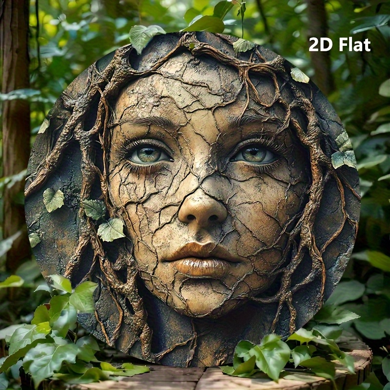 2D Flat, Vintage Aluminum Roun - огляд і ціна Home Decor Tree