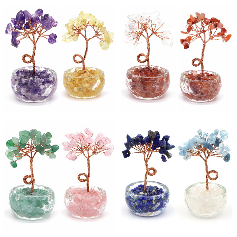 Natural Gemstone Crystal Lucky - огляд і ціна Home Decor Tree