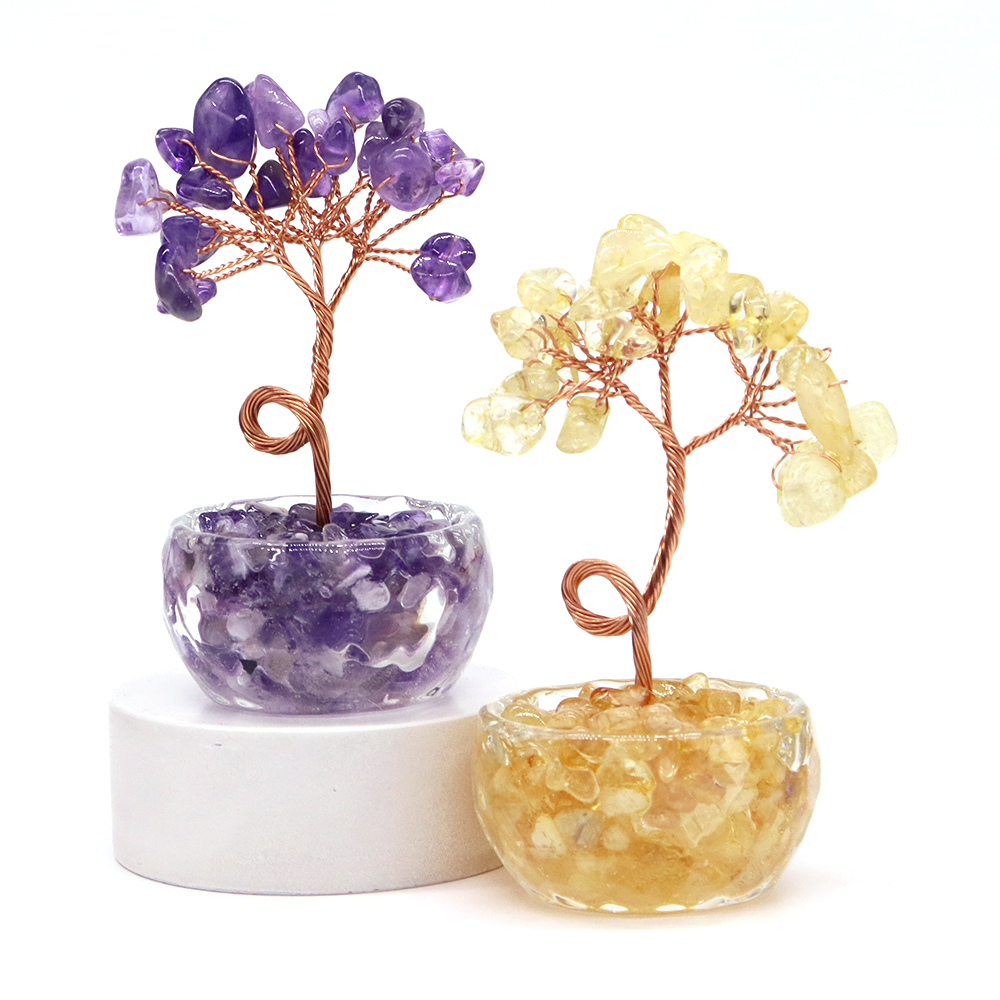 Natural Gemstone Crystal Lucky - огляд і ціна Home Decor Tree