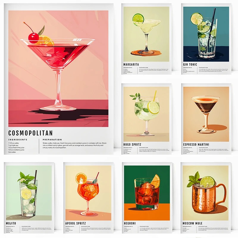 Classic Margarita Alcohol Hugo - огляд і ціна Geometric Wall Art