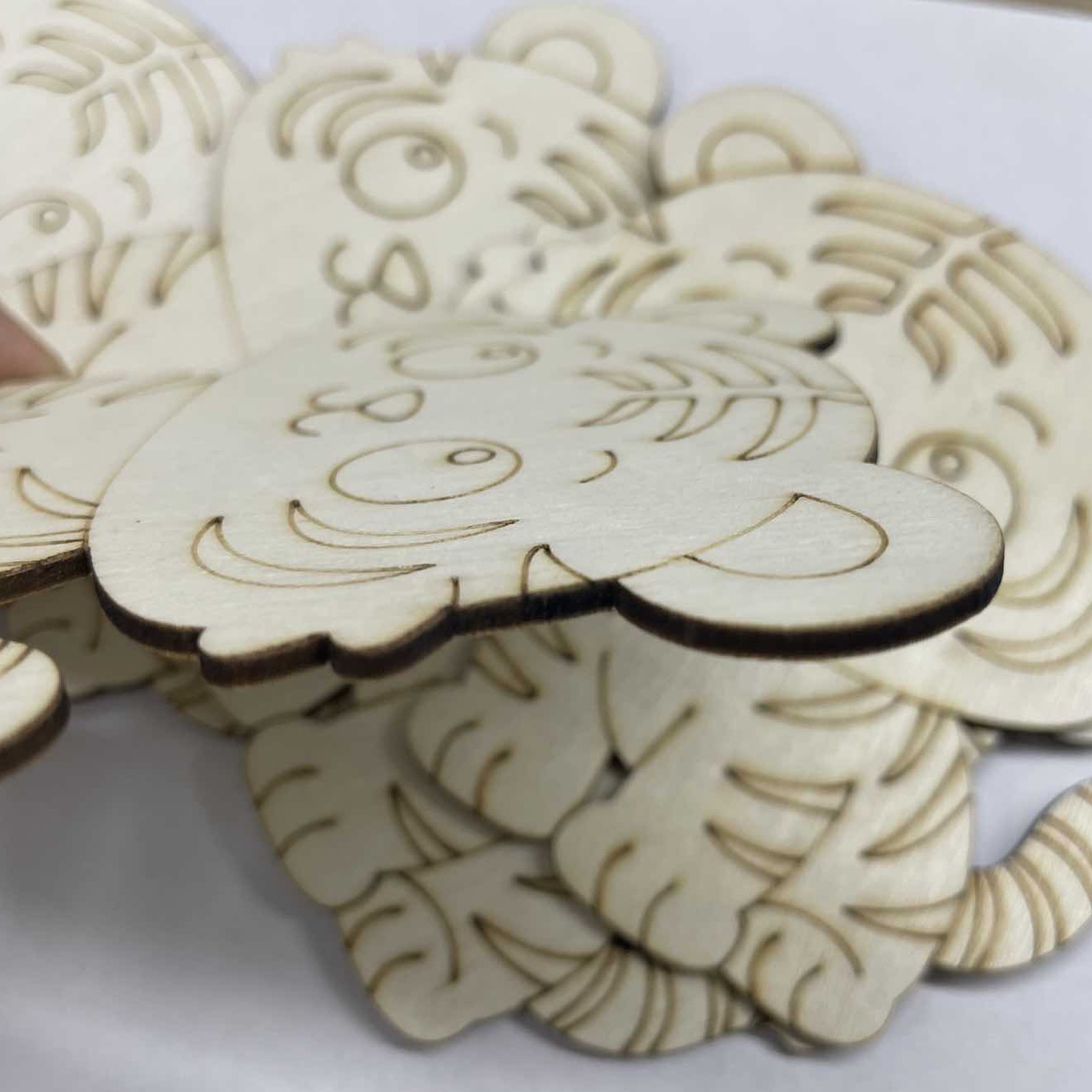 10 Pcs/set Tiger Animal Unfini - огляд і ціна Home Decor Diy