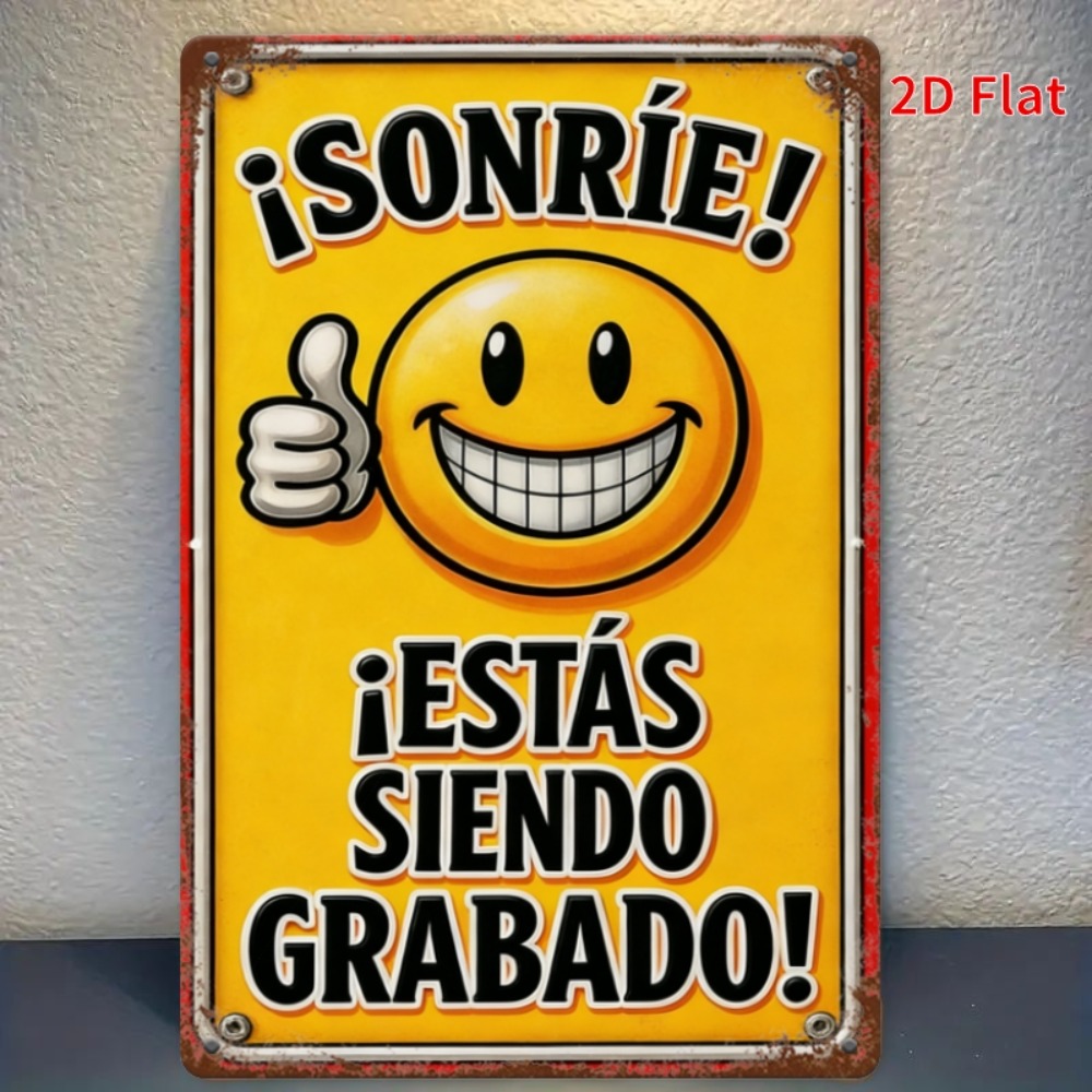 Tin Sign - Smile You Are Being - огляд і ціна Home Decor Emoji