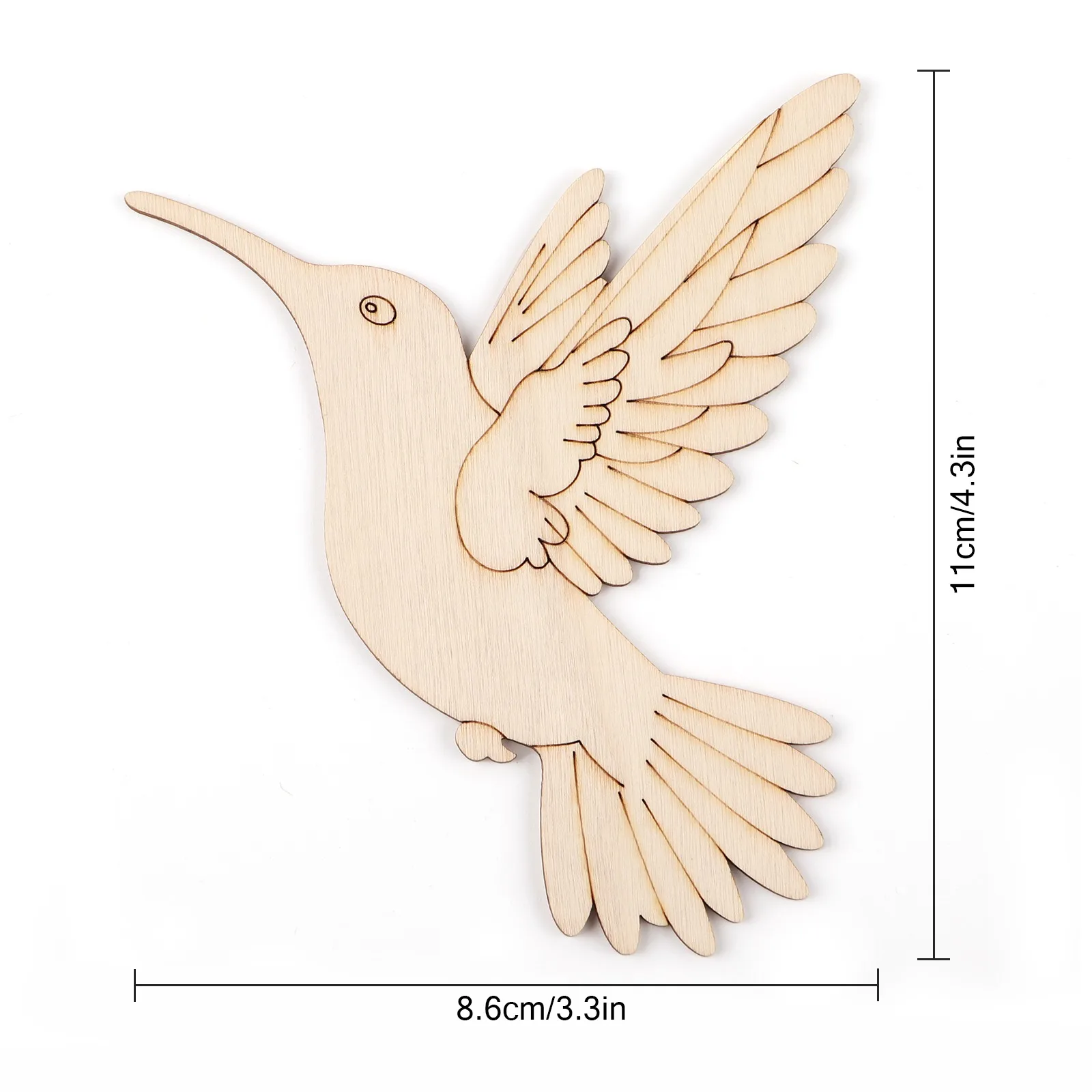 10pcs Unfinished Wood Animal B - огляд і ціна Home Decor Diy