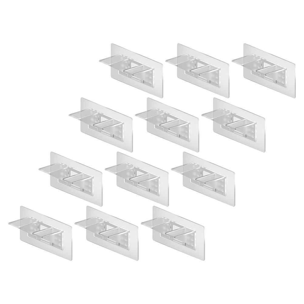 12Pcs Clear Acrylic Shelf Pegs - огляд і ціна Floating Shelves