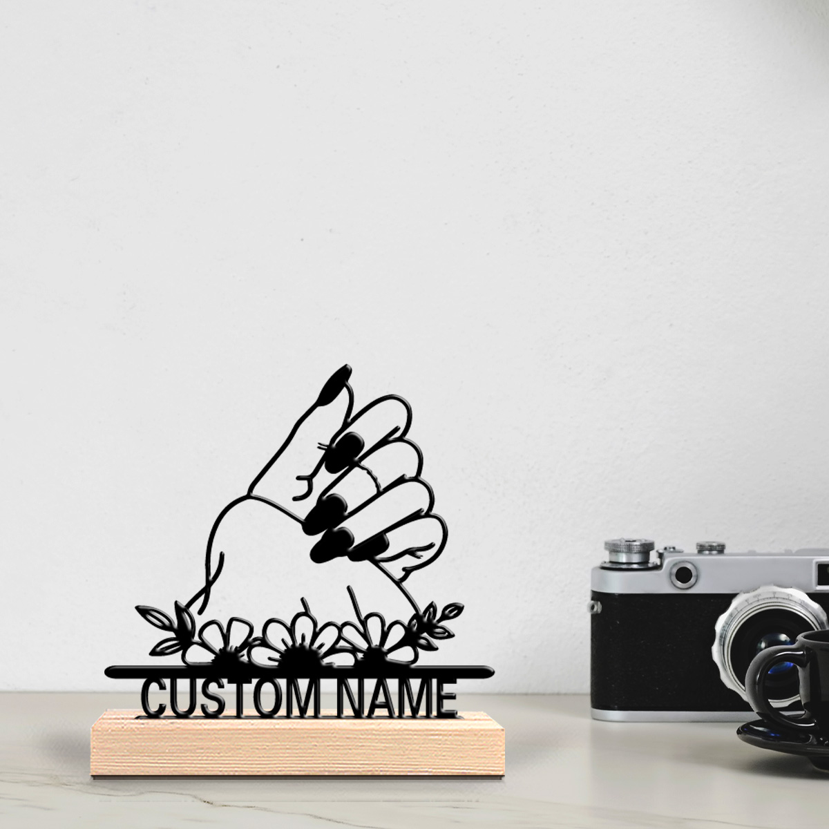 1pc salon nail Customized Lett - огляд і ціна Home Decor Statue