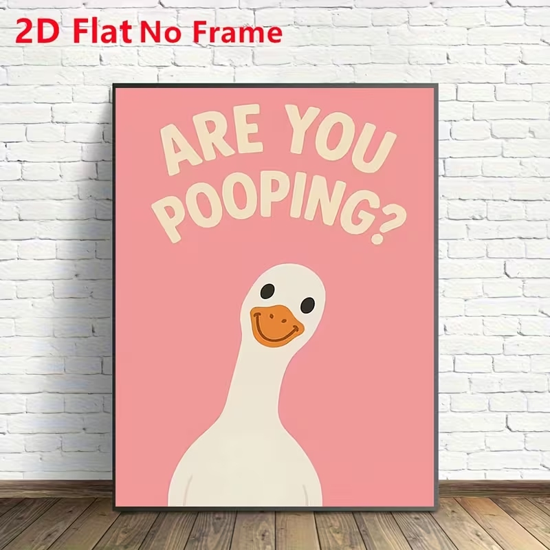 Modern Pink Are You Pooping Qu - огляд і ціна Home Decor Quotes