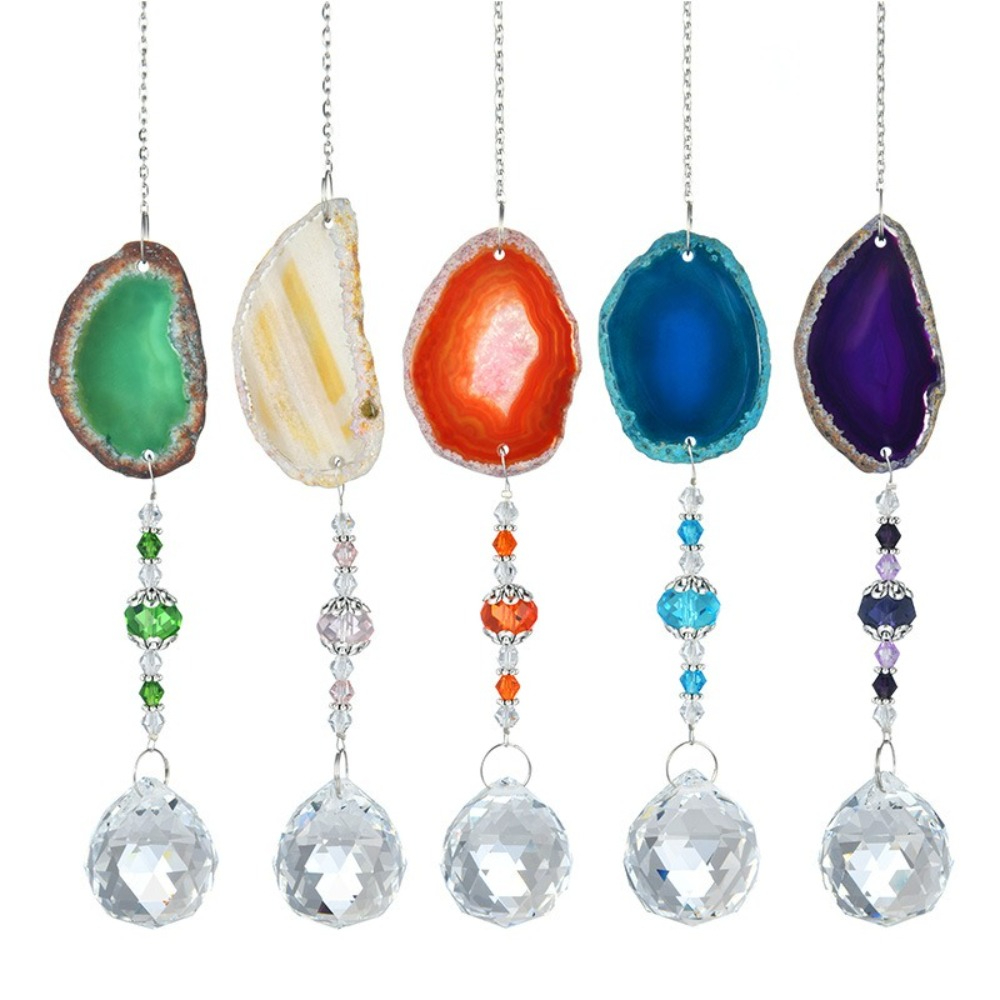 Natural Colorful Crystal Agate - огляд і ціна Crystal Sun Catcher