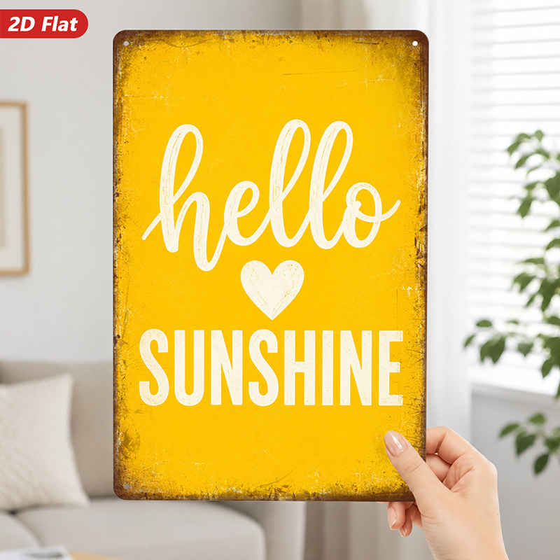 2D Flat, 1pc Metal Sign Wall A - огляд і ціна Home Decor Quotes