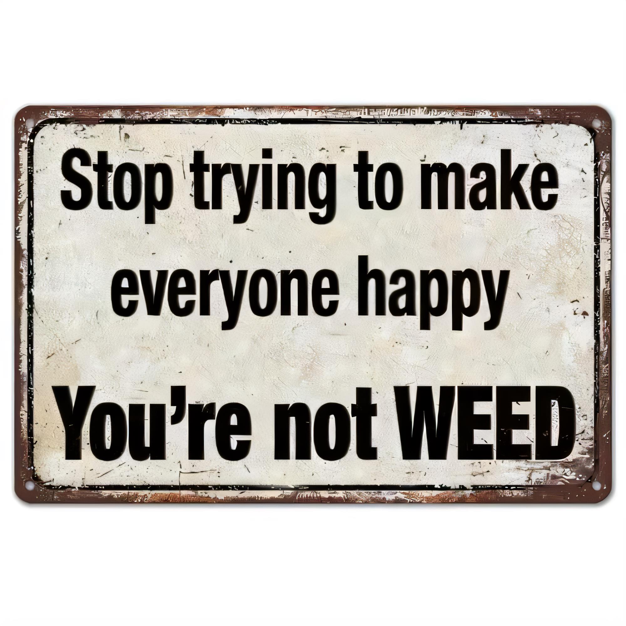 Tin Sign Stop Trying To Make E - огляд і ціна Home Decor Quotes