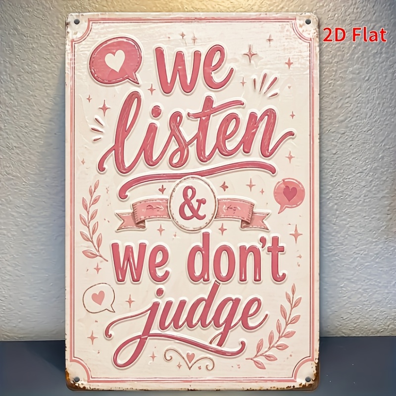 Heart Quote Metal Plaque 2D Fl - огляд і ціна Home Decor Quotes